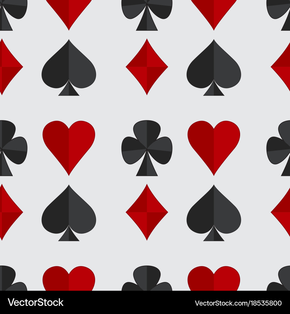Playing Card Pattern vector image