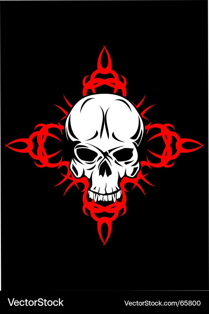 Skull Symbol vector image