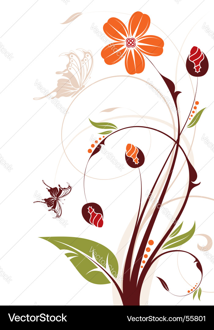 Background flower Royalty Free Vector Image - VectorStock