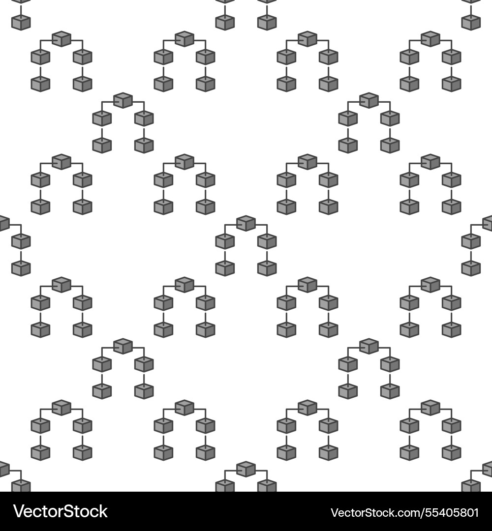 Blockchain blue seamless pattern block chain Blockchain blue seamless pattern block chain vector image