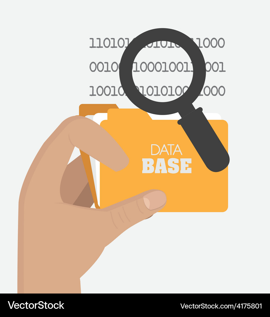 Database design Vector Image