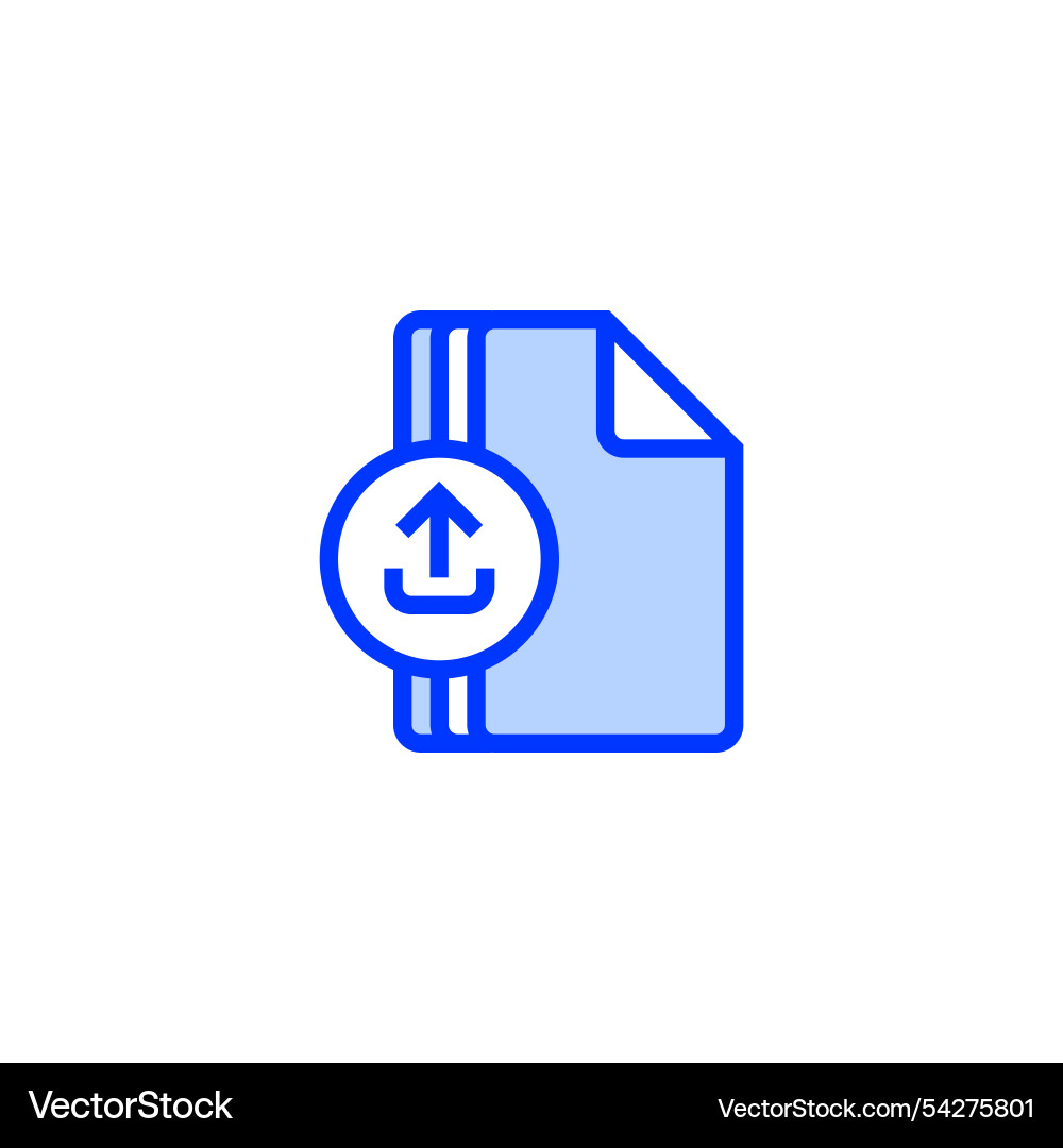 File upload line icon linear style sign Vector Image