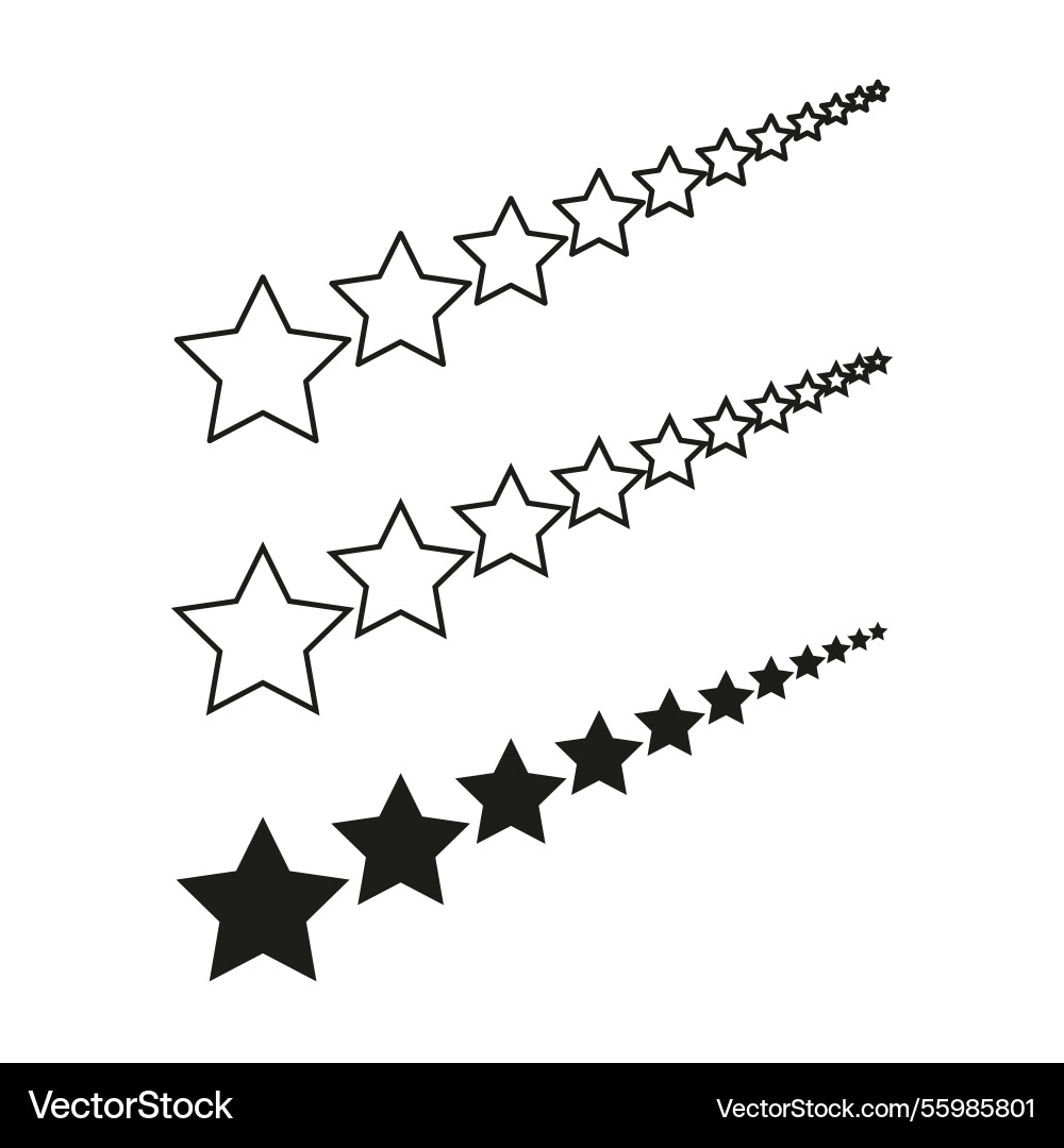Star gradient pattern optical depth effect Star gradient pattern optical depth effect Vector Image