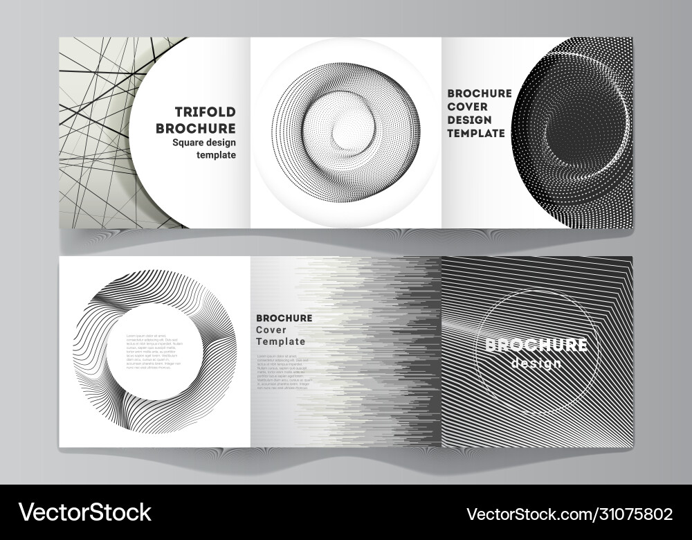 Layout square format covers design Layout square format covers design vector image