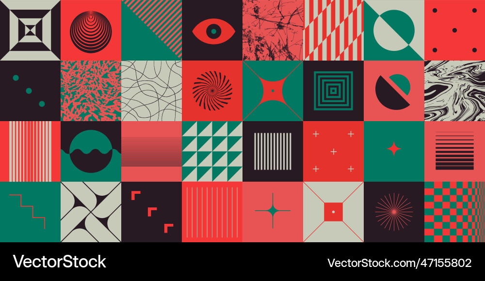 Modern abstract geometric pattern background cool vector image
