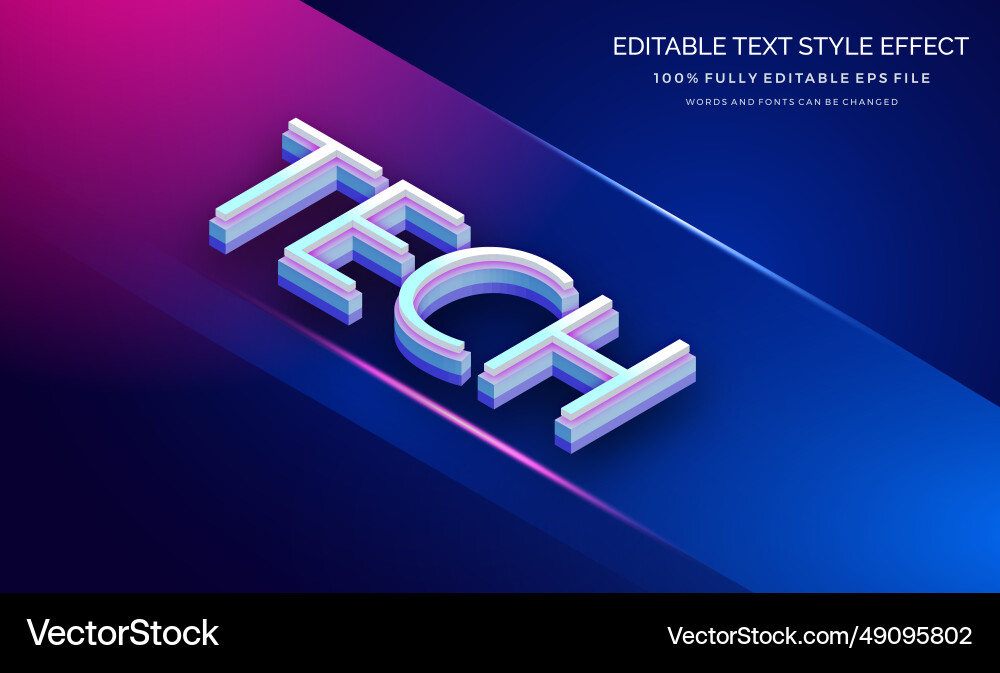 Modern editable text style effect ve Modern editable text style effect ve vector image
