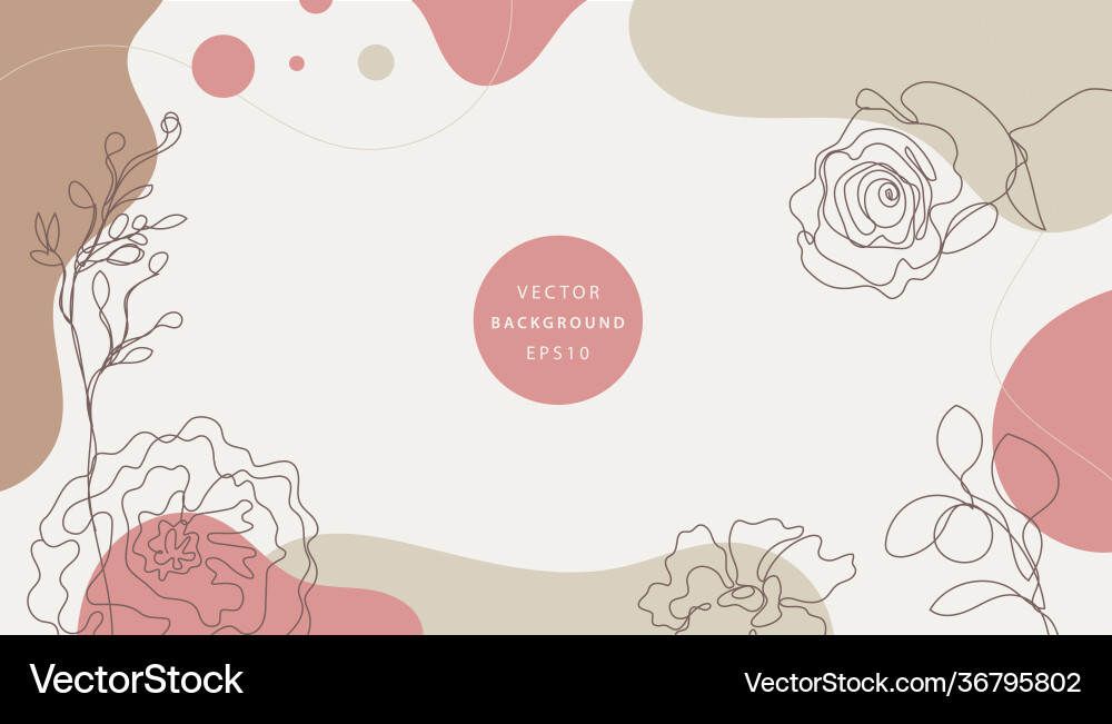 Nature background design minimalist Royalty Free Vector