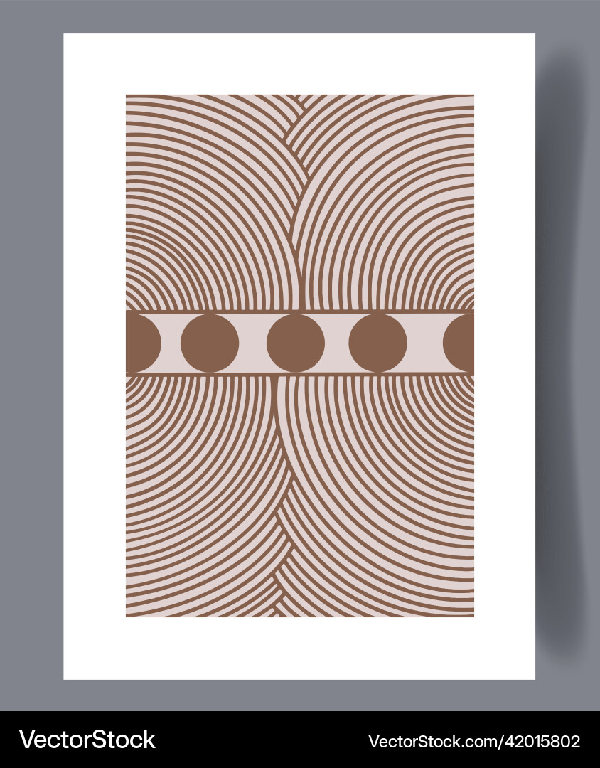 Scandinavian Abstract Print Set vector image