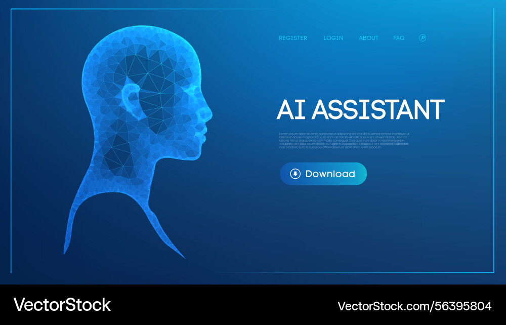 Ai robot artificial intelligence bot digital Ai robot artificial intelligence bot digital vector image