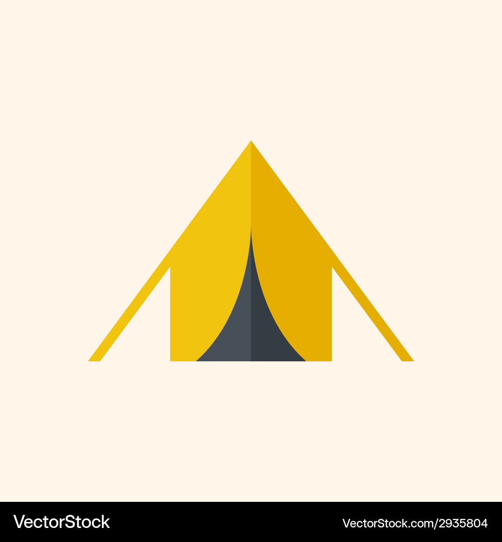 Camping Tent Icon Vector Image