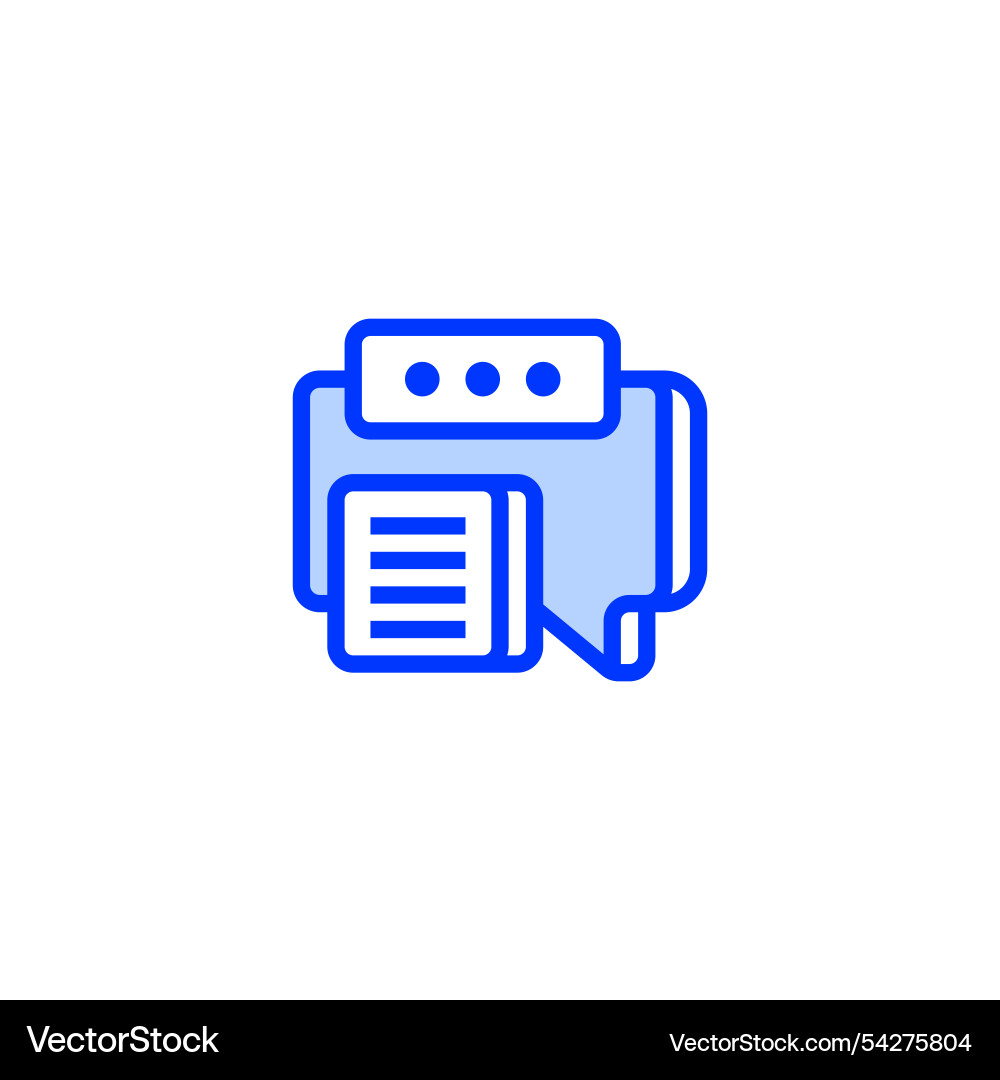 Message line icon linear style sign for mobile Message line icon linear style sign for mobile vector image