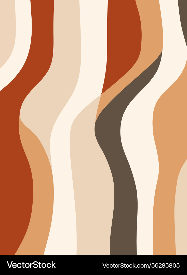 Abstract retro wavy pattern vector image