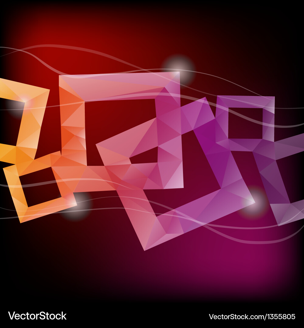 Geometric Gradient Square Pattern vector image