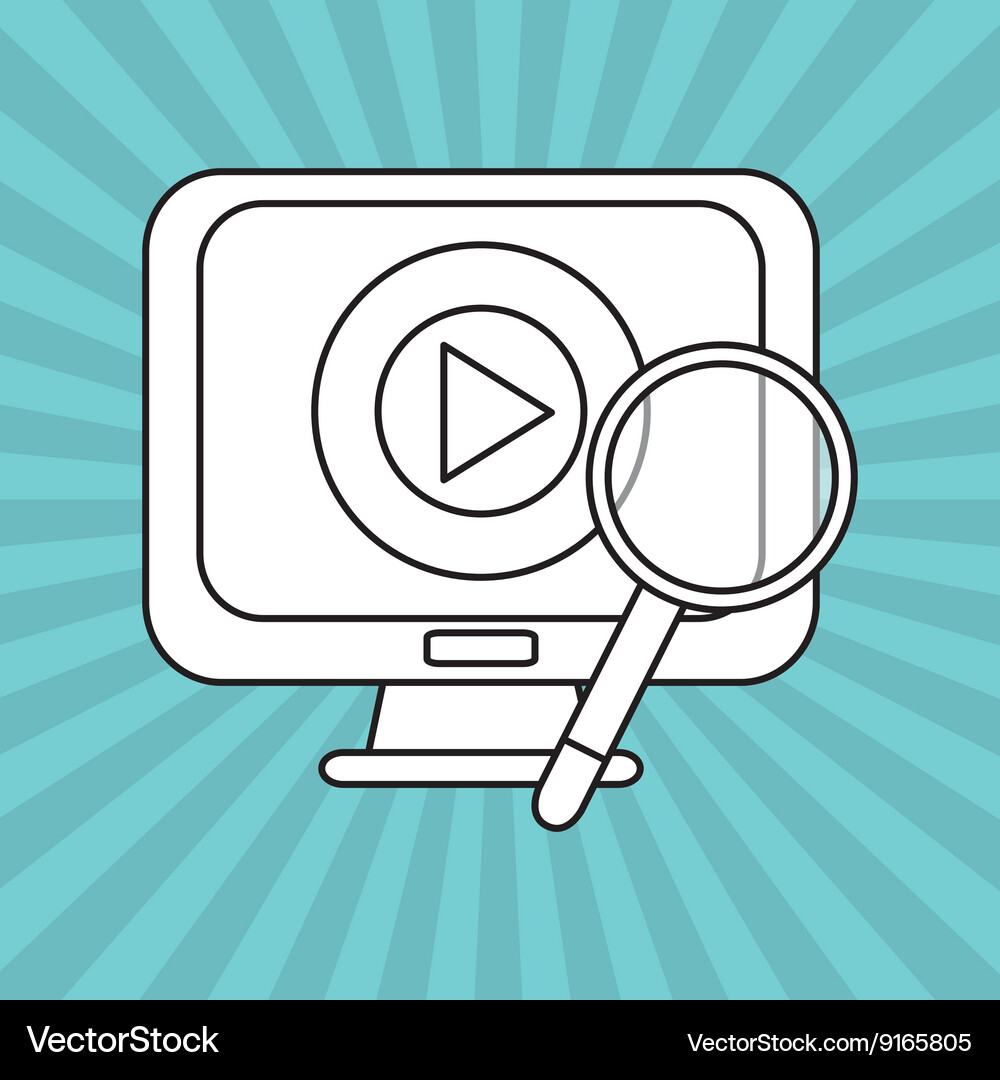 Technology design computer icon colorful Vector Image
