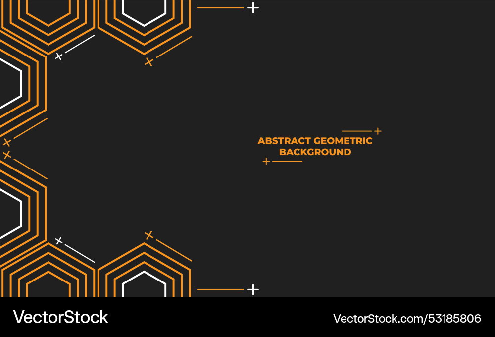 Abstract hexagonal geometric background Abstract hexagonal geometric background vector image