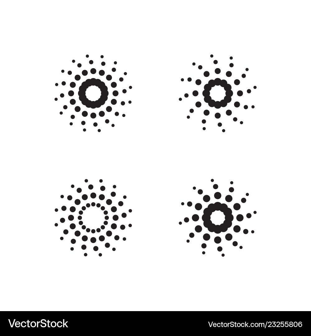 Halftone dots forms Vector Image