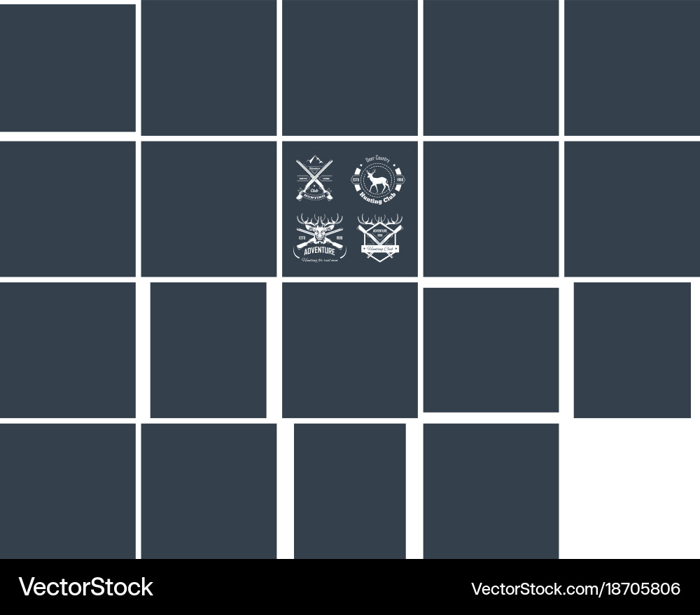 Hunting & Adventure Logo Templates Vector Image