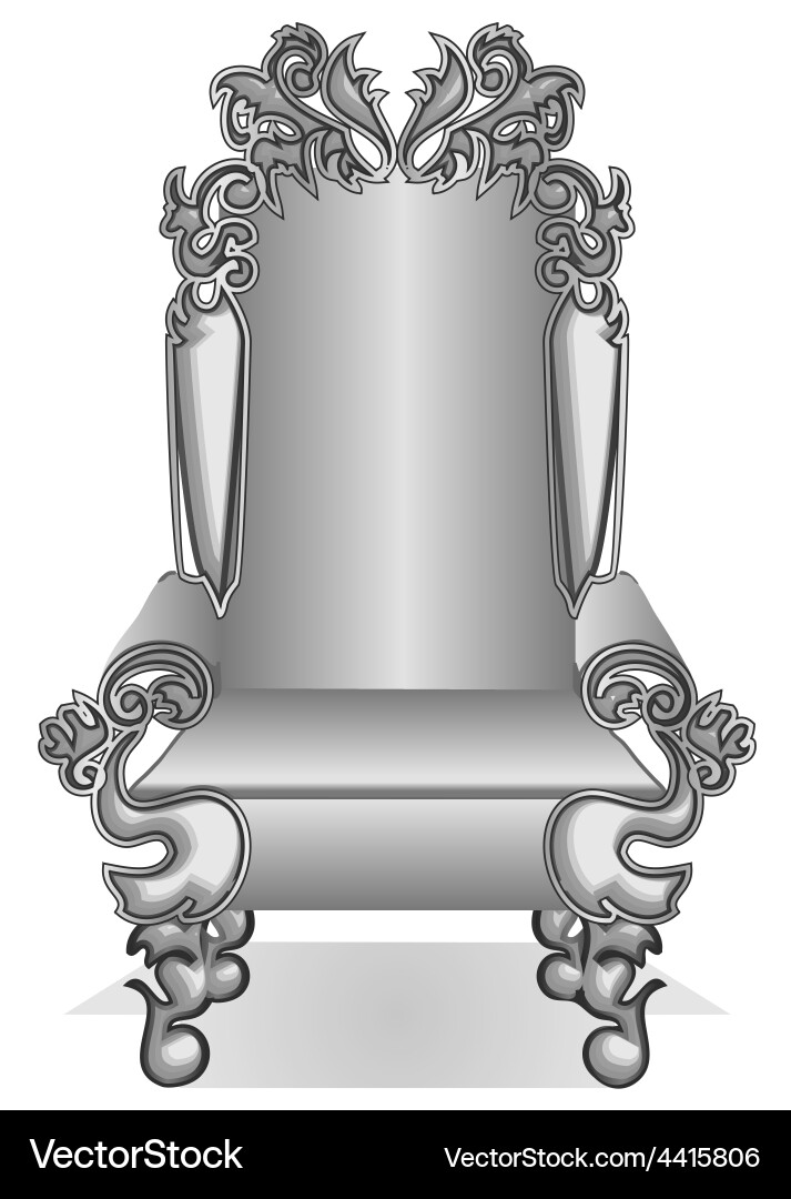 King throne Royalty Free Vector Image - VectorStock