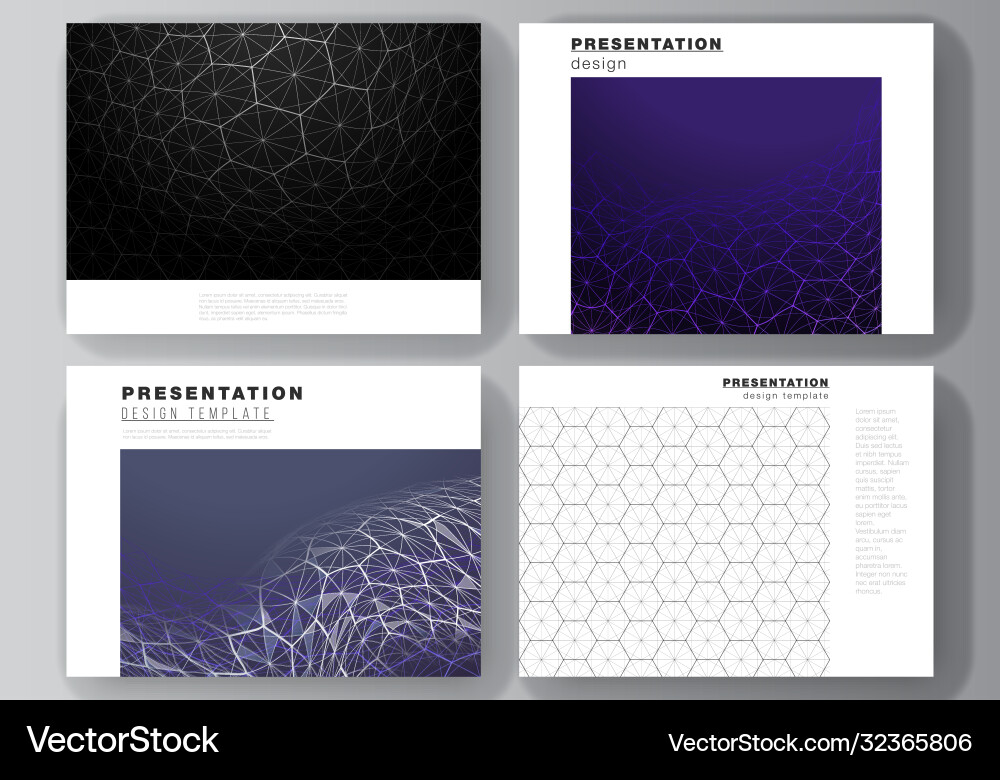 Layout presentation slides design Layout presentation slides design vector image