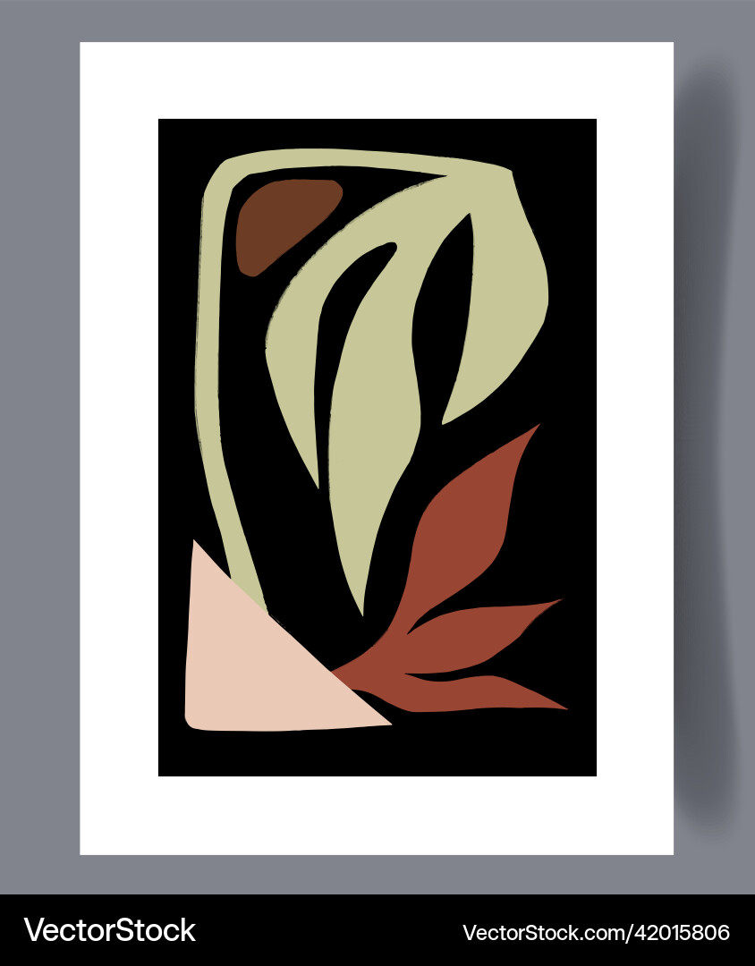 Scandinavian Abstract Print Vector Image