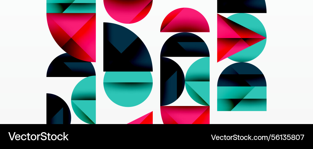 Abstract geometric composition overlapping shapes Abstract geometric composition overlapping shapes vector image