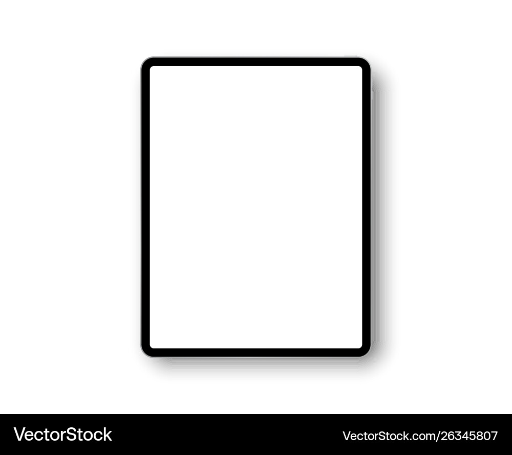 Device ipad pro with 129 inch display template Vector Image