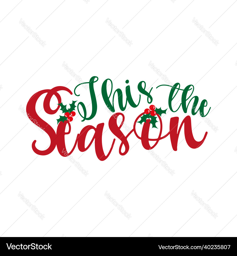 Merry Christmas Calligraphy - Festive Text vector image