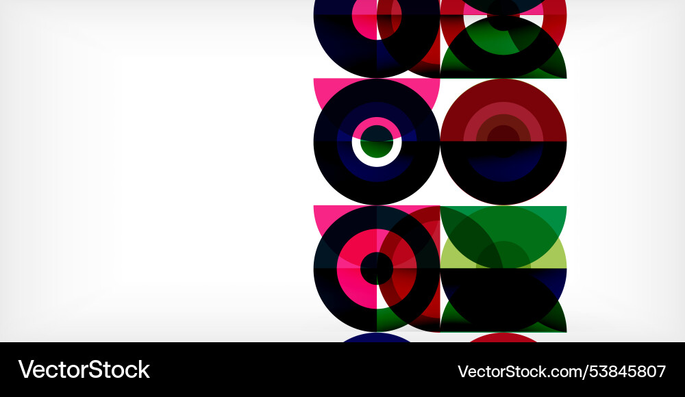 Minimal geometric abstract background circle Vector Image
