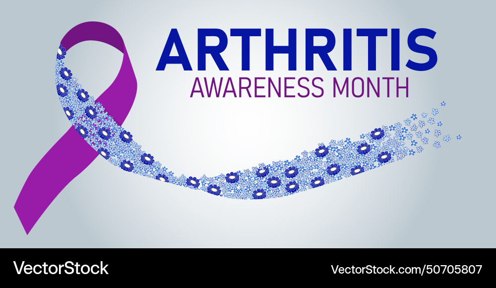 National arthritis awareness month observed each National arthritis awareness month observed each vector image