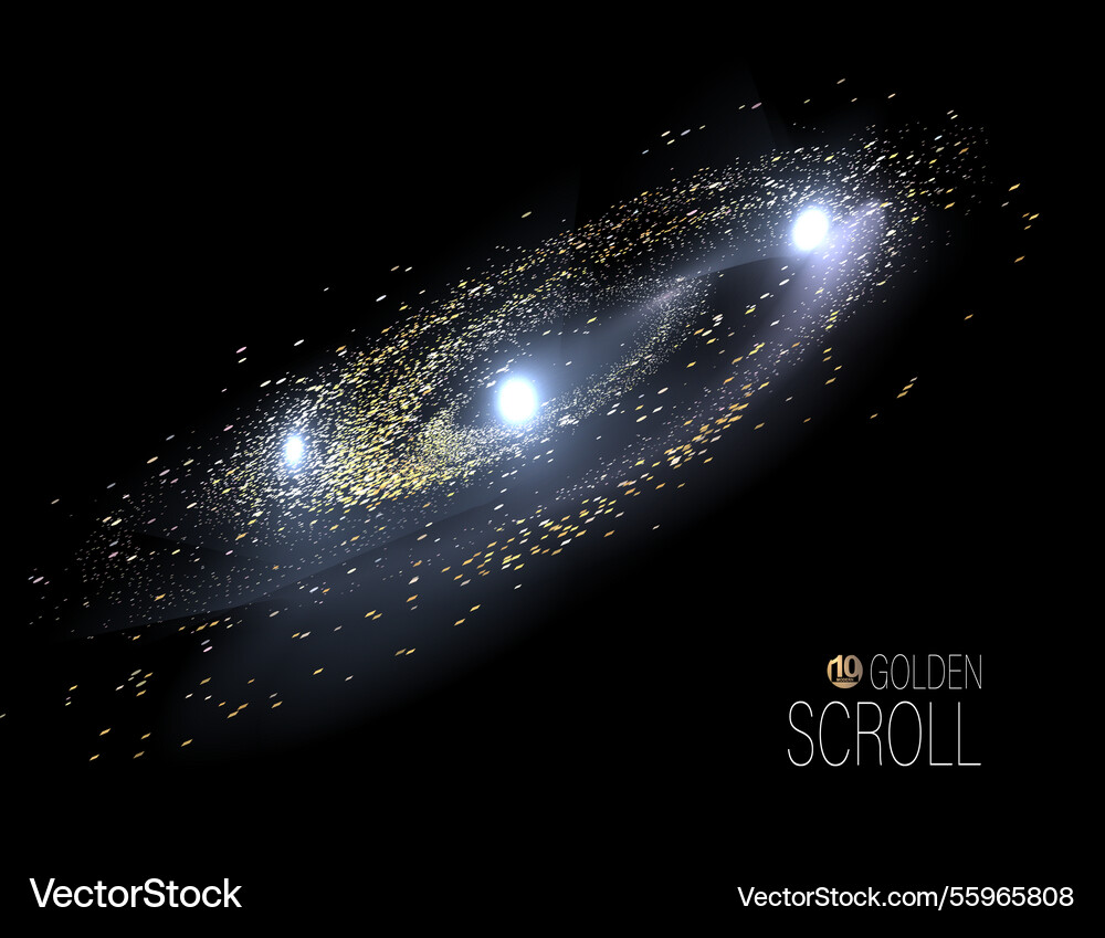 A separate design element sparkling vector image
