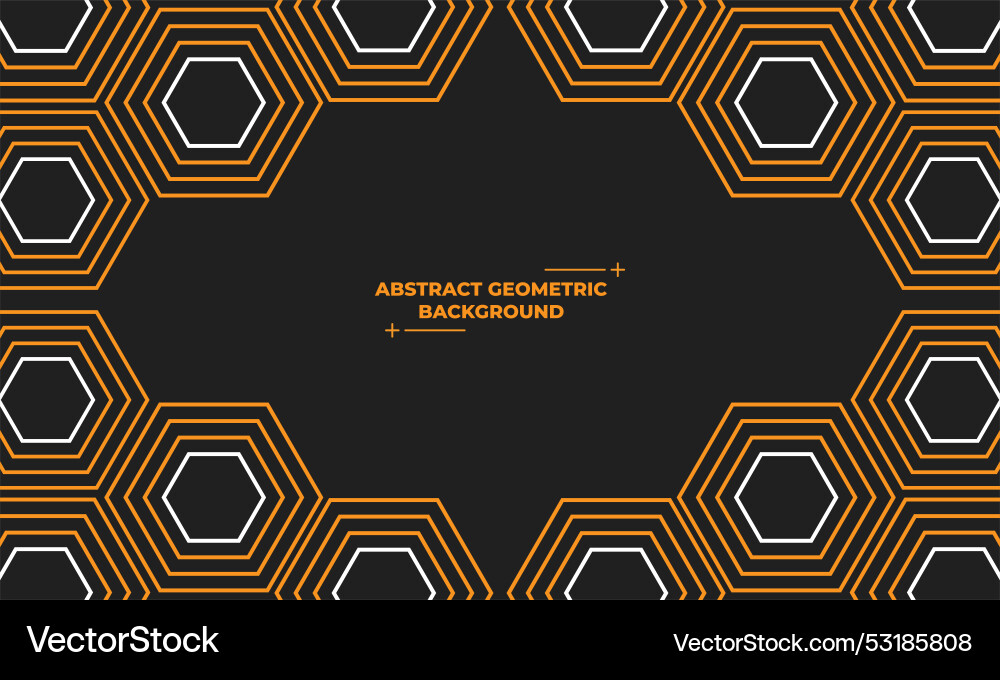 Abstract hexagonal geometric background Abstract hexagonal geometric background vector image