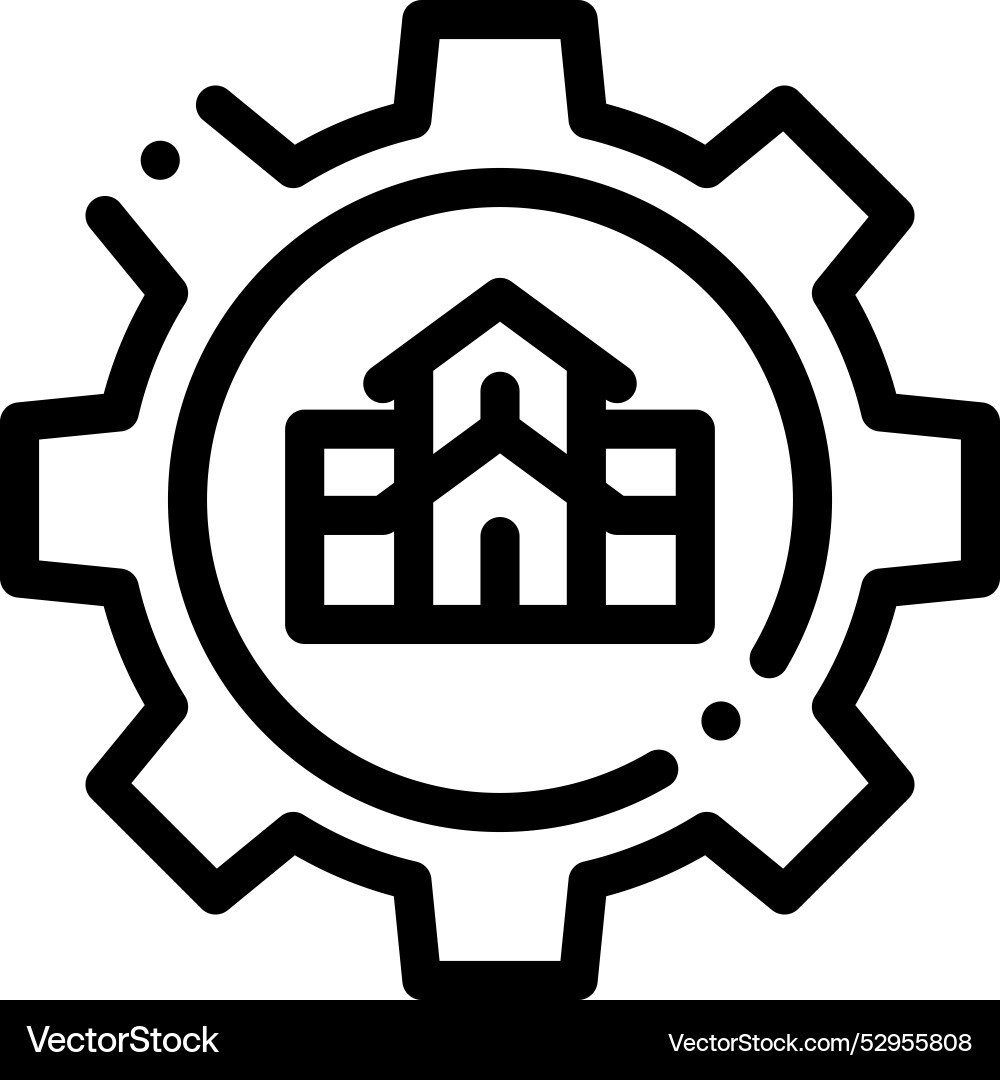 Development icon thin linear style design Development icon thin linear style design vector image
