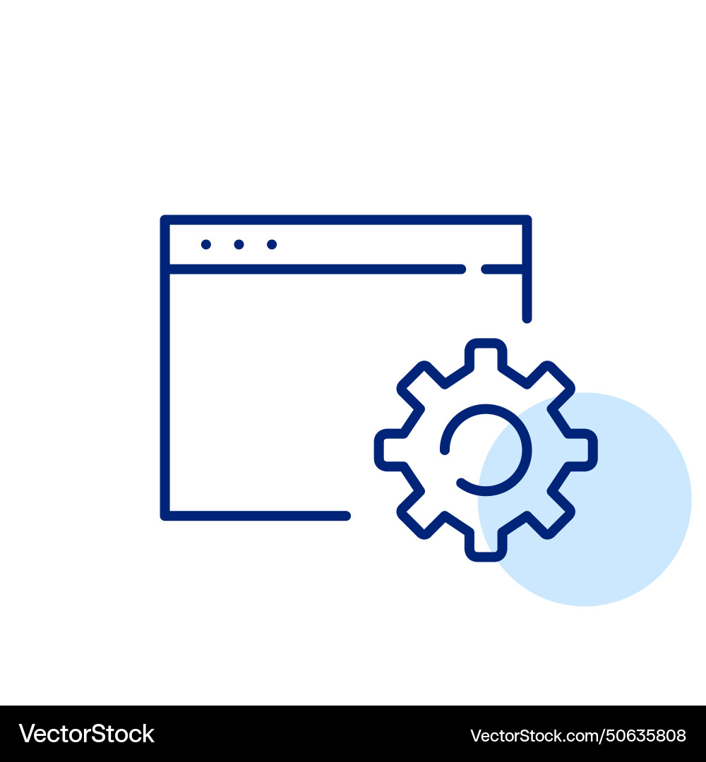 Digital adjustment symbol browser window Digital adjustment symbol browser window Vector Image