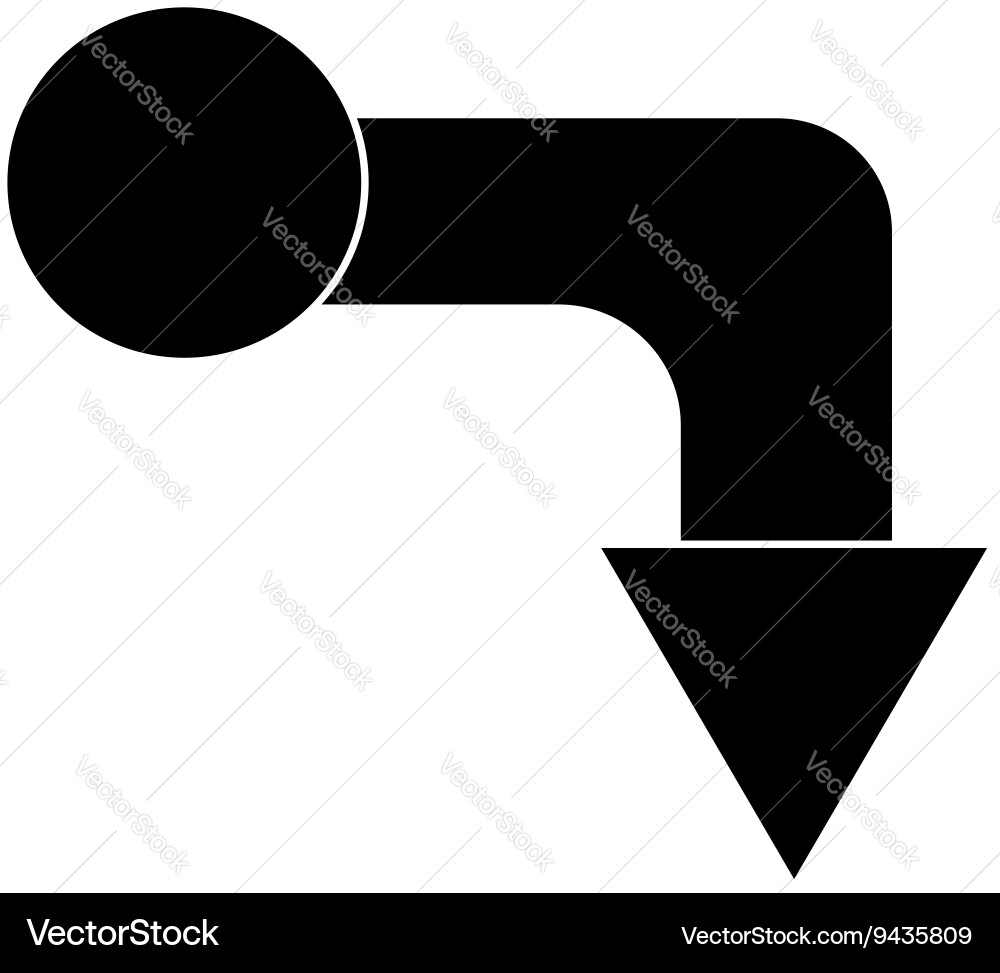 Arrow icon simple style Vector Image