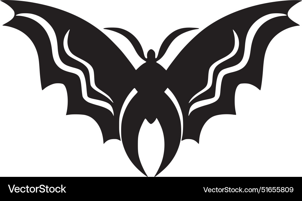 Bat - minimalist and simple silhouette Royalty Free Vector