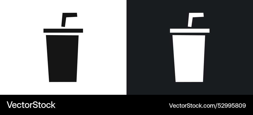 Drink icon linear graphics set in black Drink icon linear graphics set in black Vector Image