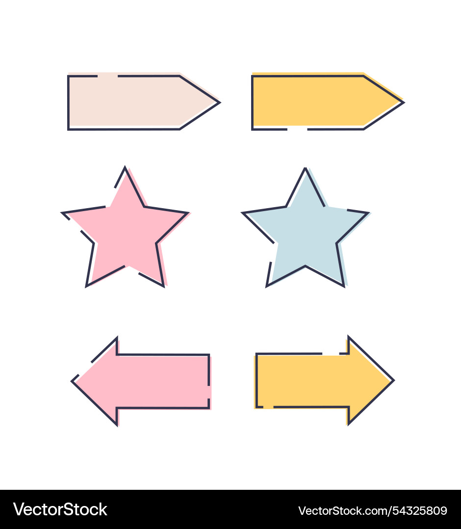 Paper notes outline memo and to do list time vector image
