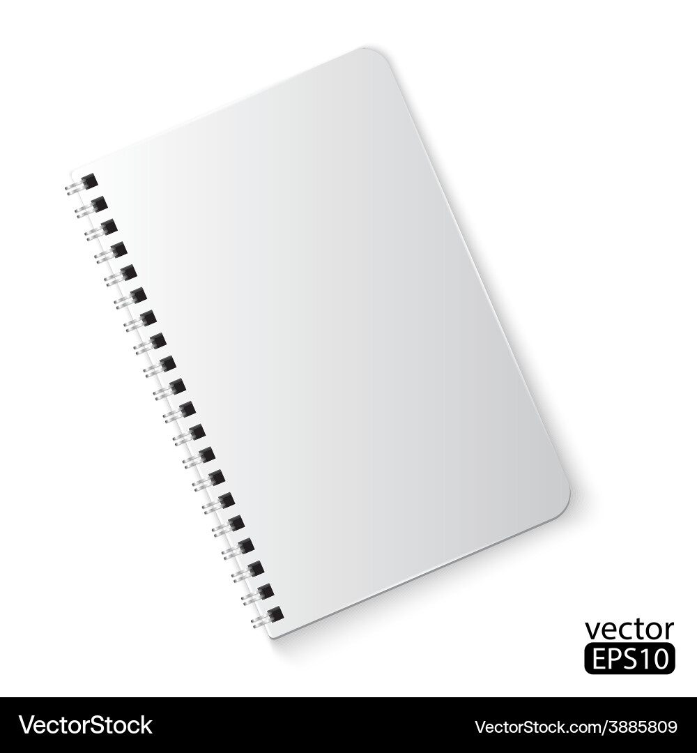 Spiral Bound Notebook Vector Image