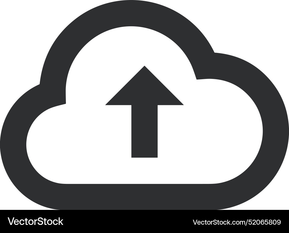 Upload outline icon symbol image Upload outline icon symbol image Vector Image