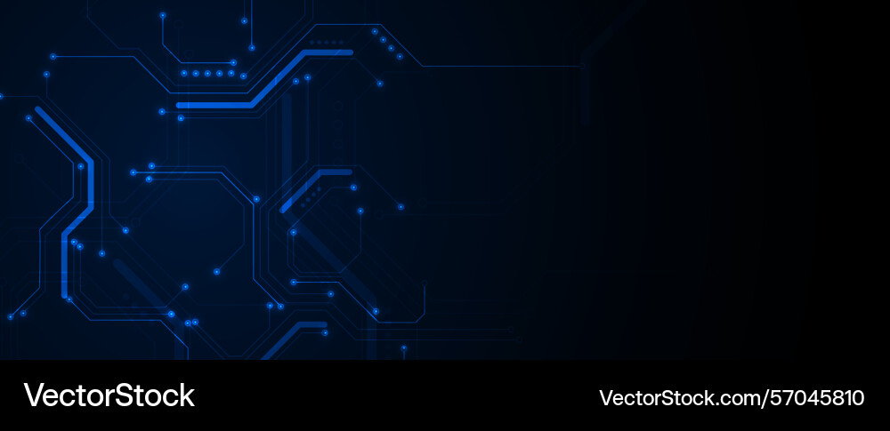 Abstract circuit technology computer technologies vector image