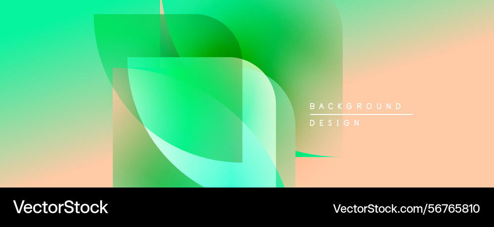 Abstract gradients blend creating soft shapes vector image