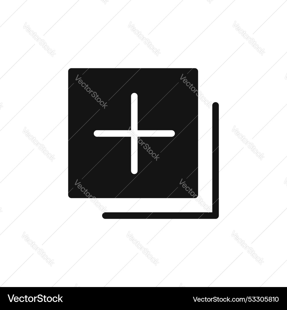 Add apps icon set plus page symbol Vector Image