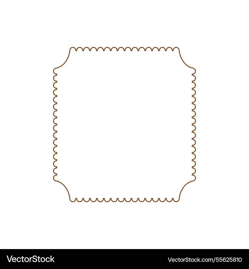 Frame is square on a white background Vector Image