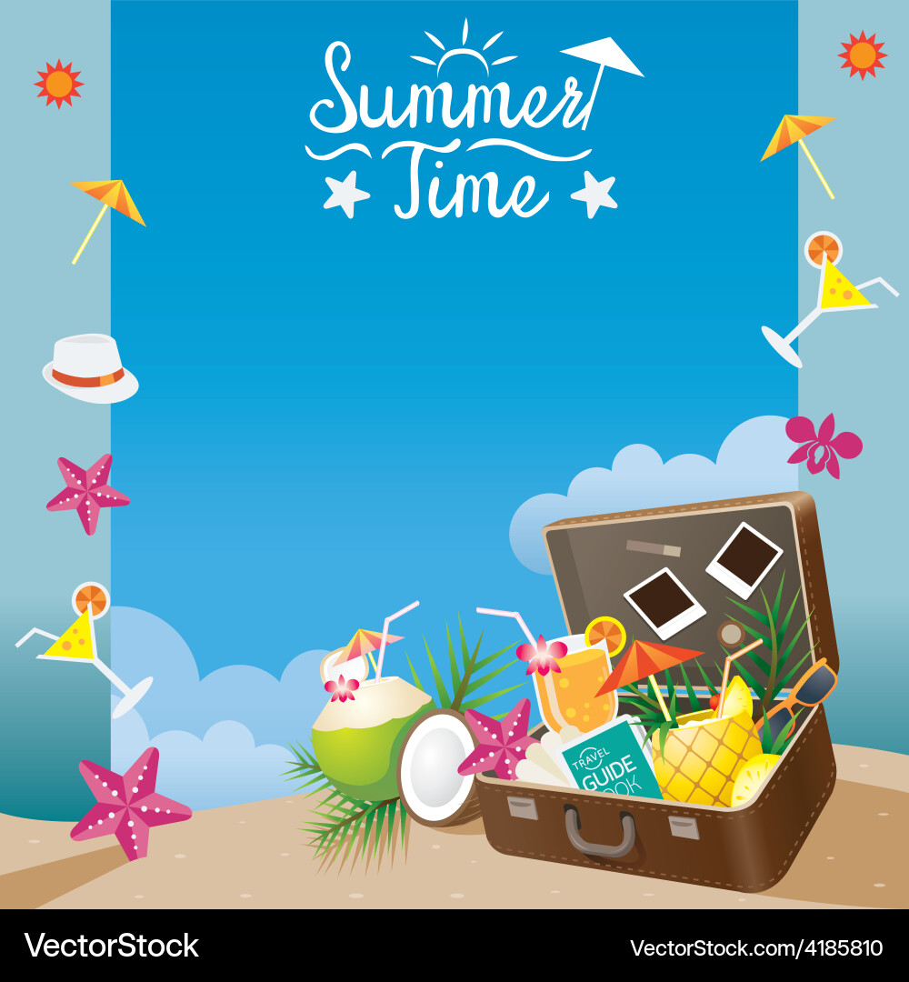 Summer Beach Vacation vector image