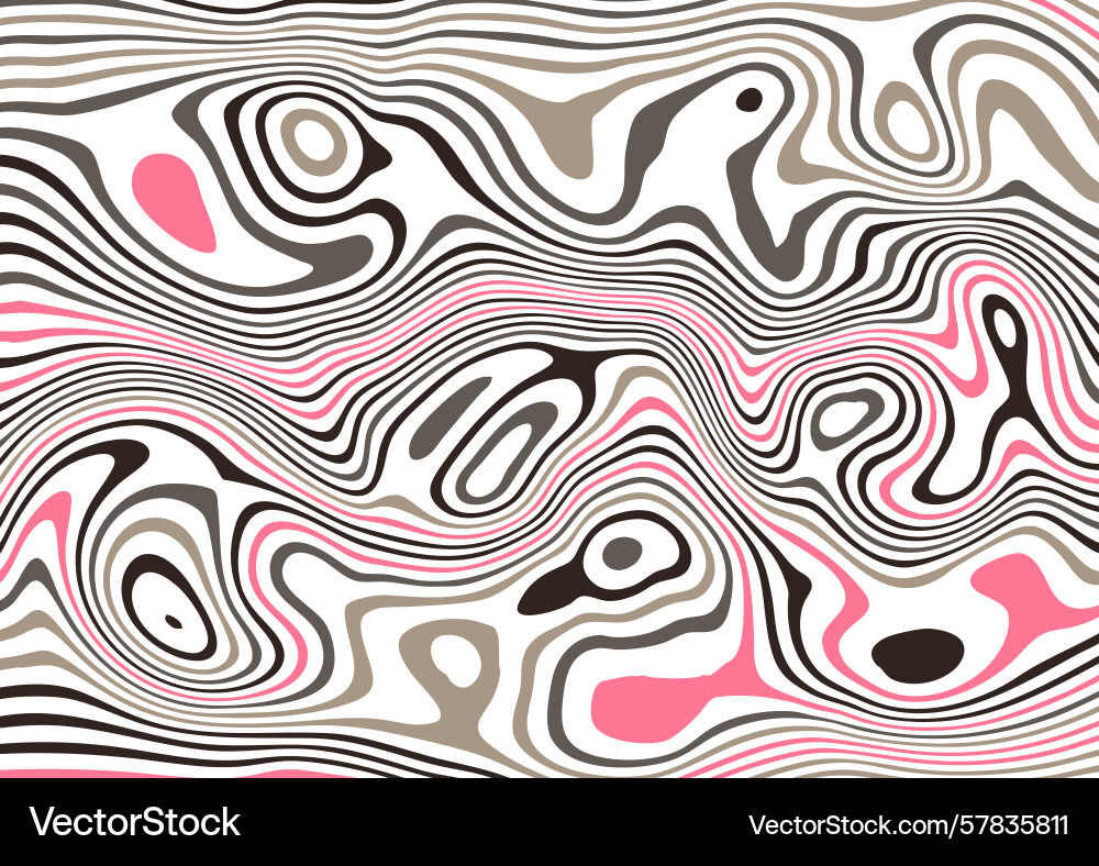 Abstract background with swirled line pattern vector image