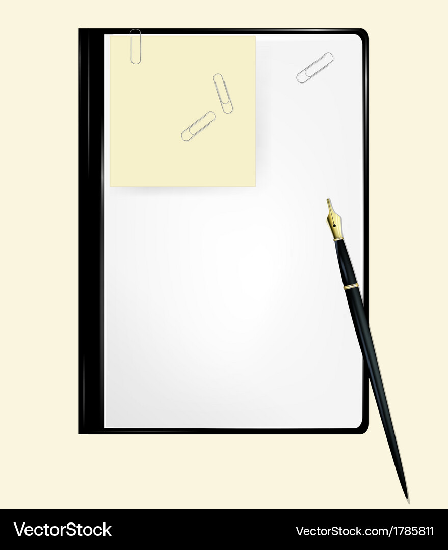 Notebook Vector Image