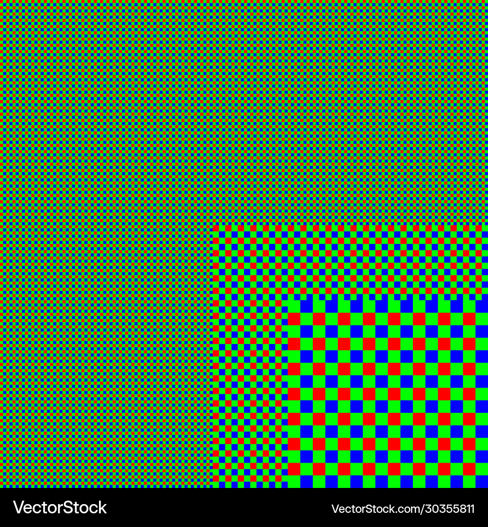 RGB Grid Pattern Background vector image