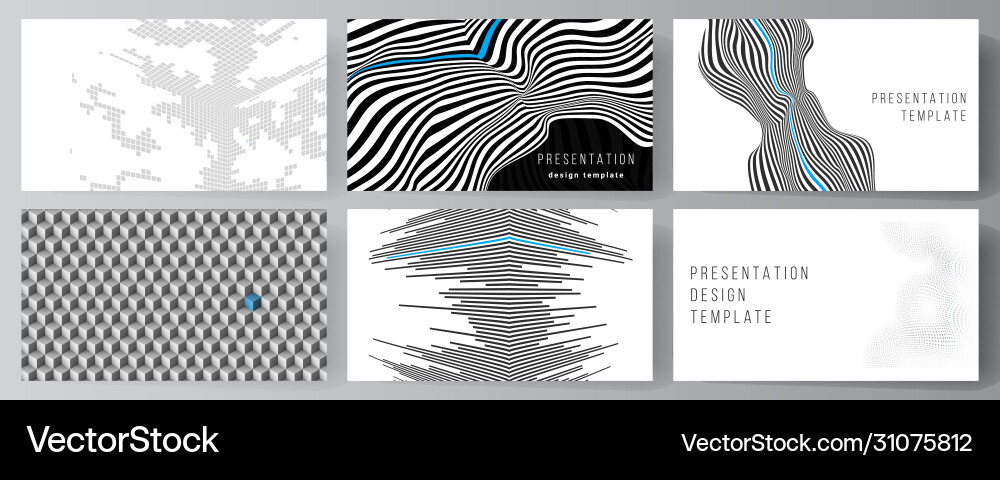 Abstract Data Presentation Slides Vector Image