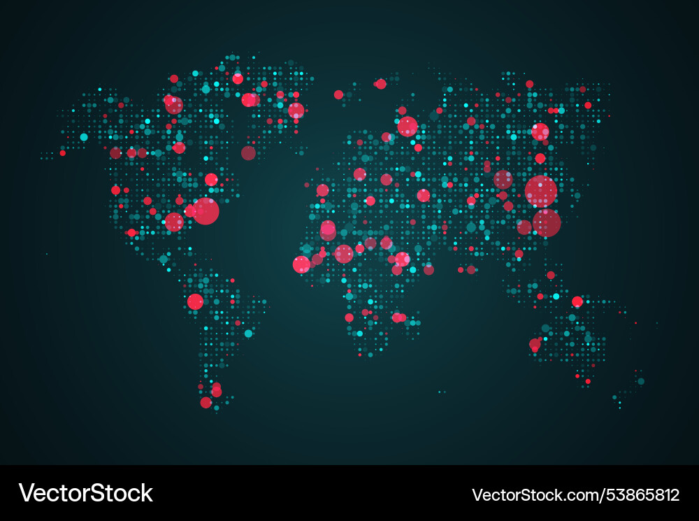 Abstract map of globe Abstract map of globe vector image