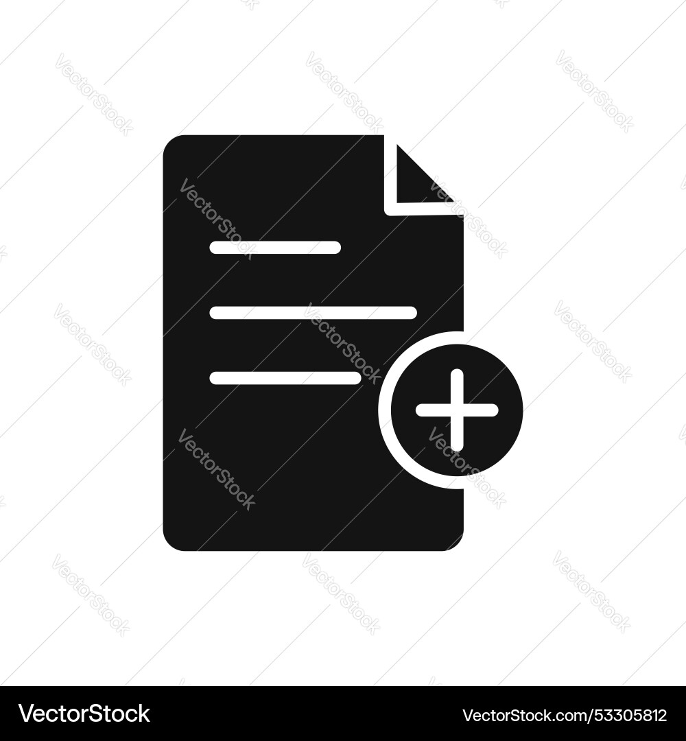 Add document icon set new file or page symbol Add document icon set new file or page symbol vector image